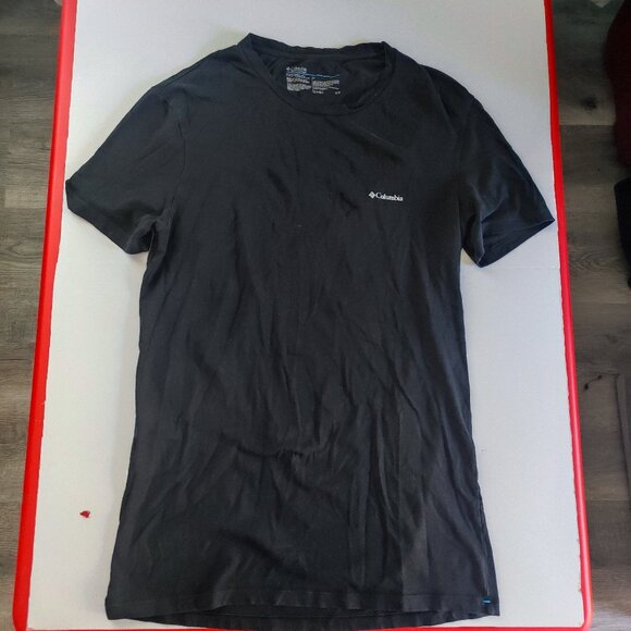 Columbia lightweight T-shirt black men's size M Tall - Picture 1 of 7